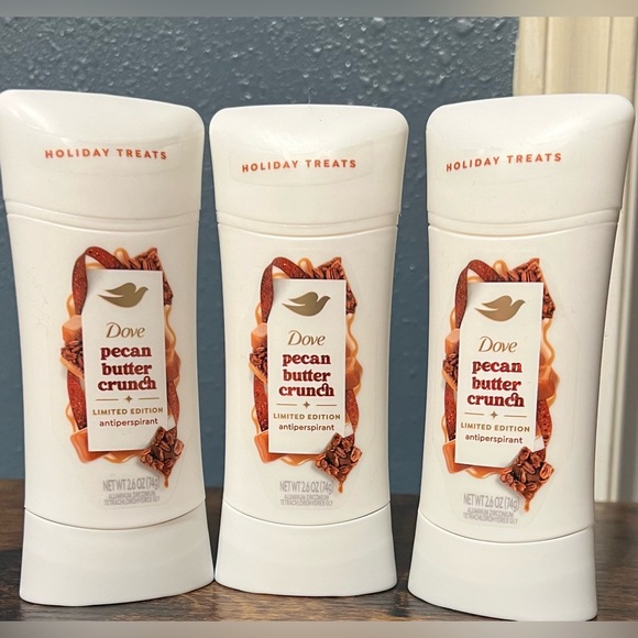 Dove Limited Edition Holiday Treats Pecan Butter Crunch Women’s Deodorants x 3 - Picture 1 of 8